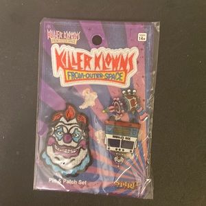 Killer Klowns from Outer Space pin and patch set